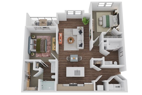 2 bed 2 bath G at The Quinn Luxury Apartments, Pensacola, Florida